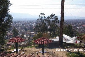 Desde el Cerrito de la Libertad se aprecia el paisaje de la ciudad de Huancayo.